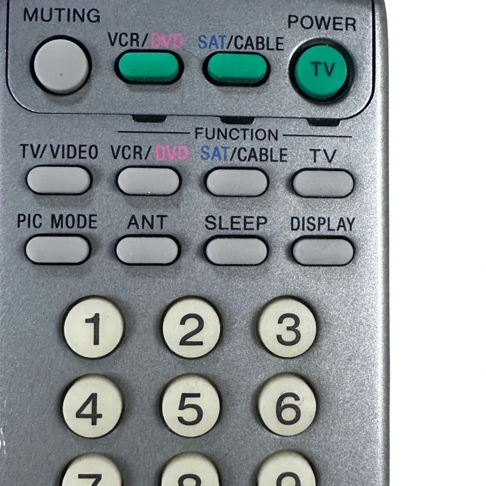 Sony RM-Y186 TV Remote Control Silver Universal Commander VCR DVD SAT Cable